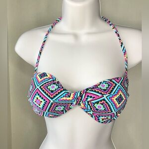 Bingo Surf Aztec Print Bikini Top Size L